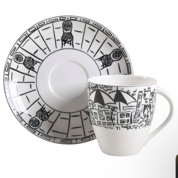 Mikasa Other - 2 Mikasa Cup & Saucer Parisian Scenes Sets